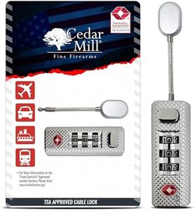TSA Approved Luggage Lock - Heavy Duty 3 Digit Combination Anti-Theft Padlock for Suitcases, Backpacks, Travel Bags, and Gun Cases