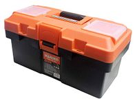 Harden Professional Reinforced Plastic Moulding Tool Box with Transparent Accessories Storage Box and Isolation Tray (35.5 X 18 X 18.5 cm) - 520301
