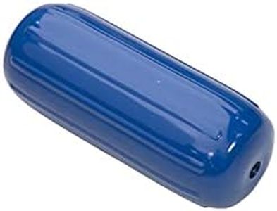 Taylor Made Products 41026 Big B Inflatable Vinyl Boat Fender with Center Rope Tube 8 inch x 20 inch, Blue