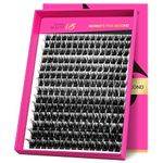 VEYESBEAUTY Lash Clusters Eyelashes Cluster Lashes Extensions 3D Layered Eyelash Clusters False Eyelashes Wispy Lash Clusters (Xtreme, 10-18mm)