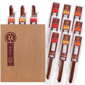 Renegade Foods Vegan Salami Sticks Variety | 9 Pack | Approx. 7 Inch Sticks | High Protein, Low Sugar, Seitan, Non-GMO | USA Made | 110 Calories & 13-14g of Protein Per Stick