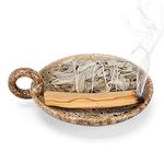 Sage Holder for Burning (Sage and Santo Palo Not Included), Sage Burner Bowl, Sage Stand, Smudge Bowl, Palo Santo Holder, Incense Holder, Incense Holder for Sticks