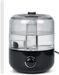 AUAAQ Reptile Humidifiers Fogger Mister for Reptile Tank, 2.5L Top-Fill Terrarium Humidifier with Hose for Snakes, Tortoises, Chameleons and Ball Python, White Hose, Black Base, Clear Tank