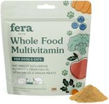 Fera Pet Organics Whole Food Multivitamin Cat and Dog Food Topper - Vet Created Cat & Dog Vitamins Plus Minerals, Micronutrients, Prebiotics and Probiotics – Powder Supplement - 3.7oz