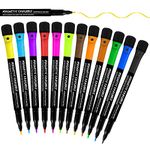 CNMTCCO Whiteboard Pens Whiteboard Markers,12 Magnetic Whiteboard Pens and Eraser Set,Erasable Fine Tip Whiteboard Markers, Dry Wipe Markers Dry Erase Marker for Kids Supplies