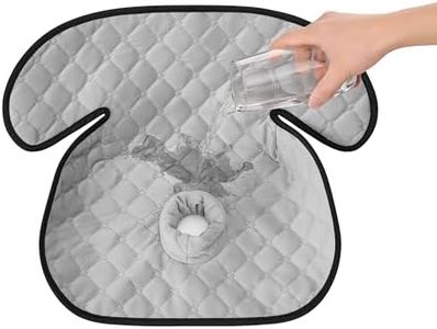 MOMSYLA Baby Waterproof Car Seat for Potty Training Pad,Piddle Pads Carseat Protector with Waterproof Seat Liner 2 Pack (Grey-1 Pack+Black-1 Pack)