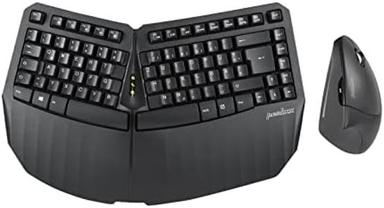 Mini Wireless Ergonomic Split Black DE Desktop Set