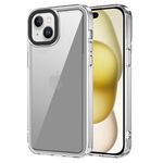 Zapcase Back Case Cover for iPhone 15 | Compatible for iPhone 15 Back Case Cover | 360 Degree Protection | Case Cover for iPhone 15 with Camera Protection | (TPU + PC | Transparent)