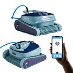 Arebos Automatic Pool Robot | Pool Runner for pools up to max. 100 m³ | Pool Vacuum Cleaner Pool Cleaner for Wall, Floor and Waterline with APP Control | 3 Cleaning Modes