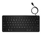 ZAGG USB-C Wired Keyboard, Full-Sized Keys, Universal, (Black), (English UK)