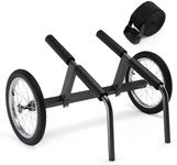 Morohope Kayak Beach Cart, Width Adjustable 5.5"-29.5" Universal Canoe Dolly Heavy Duty Kayak Trolley with 16" Wheels, Sturdy 300 LBS Weight Capacity