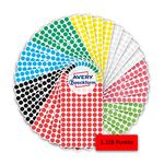 Avery Zweckform 59994 Adhesive Dots 3.328 Pieces (self-Adhesive Marking dots, Diameter 8 mm, 416 Adhesive dots per Colour, 8 Colours, Round Stickers for calendars, Planners and Crafts, Paper, Matte)