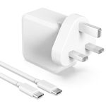 SKOTSLYE 65W USB C Charger, GaN Fast Charger Compatible with HP Lenovo Dell Asus Acer Samsung HuaWei Google Laptop Chromebook Fast Charging Type C,and Mac Book pro, iPad, Phone, Android Devices