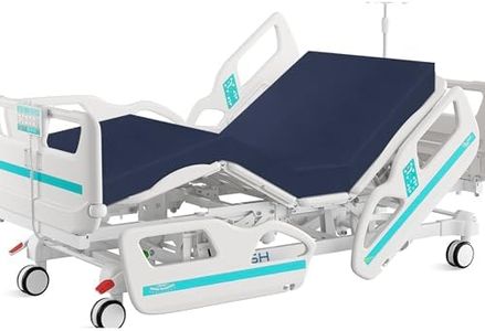 DARGASH MEDICAL Hospital Bed 5 Functions Electric ICU Bed Elite Edition with Mattress & IV Pole (GY900)