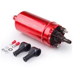 CarBole Universal Inline Extern Fuel Pump Fits 0580464070,High Pressure Petrol Pump,Up to 250bhp,Engine Fuel Tank Pump for Bosch,Red