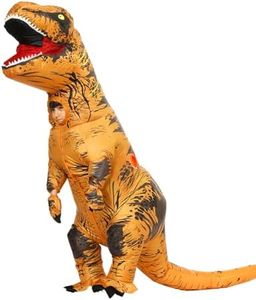 MENGKAO Inflatable Dinosaur Costume Kids Dinosaur Suit Blow up Full Body Dino Costume Boys Girls for Halloween Cosplay Party