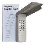 Universal Garage Door Opener Keypad Remote Wireless Keyless Keypad Compatible with Genie LiftMaster Chamberlain Craftsman Linear Overhead Door Wayne Dalton Opener has Learn Button or Dip Switch