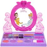 Disney Princess Makeup Set for Kids with Built-in Light & Music | Makeup Kit Includes Lip Gloss, Shimmers & More| Gifts for Ages 3+ by Townley Girl