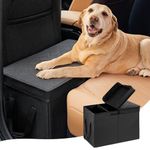 UNICITII Car Seat Extender for Large Dogs, Back Seat Extender for Dogs up to 120 LBS Large Dog Car Seat with Storage Car Organizer Gap Filler for Front or Back Seat