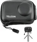 TELESIN Small Carry Case Lens Protector for DJI Action 5 Action 4 Action 3 Insta 360 Ace Insta360 Ace Pro Accessories, Mini Carrying Bag for DJI Osmo Action Selfie Stick Tripod Protective Accessory