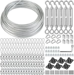 Batting Cage Cable Kit for 70FT, Retractable Batting Cage Wire Tension Kit