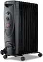 PureMate Oil Filled Radiator, 2500W/2.5KW - 11 Fin - Portable Electric Heater, 3 Power Settings, Adjustable Temperature and Thermostat, Thermal Safety Cut off & 24 Hour Timer