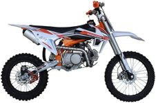 POLARBEAR EGL 125CC Dirt Bike (A11) 4-Stroke Manual 4-Speed, 17"/14" Wheels (Orange) Come with a Dirt Bike Stand