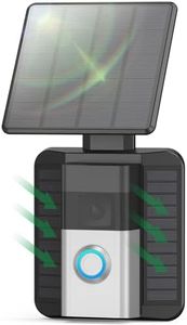 QIBOX Solar Charger Compatible with All-New Ring Battery Doorbell (1st Generation - 2024 Release), Waterproof Continuously Solar Panel, Adjustable Panel
