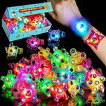 Mikulala Graduation Party Bag Fillers for Kids 24 Pack LED Light Up Toys Bracelet Birthday Party Favors for Kids Basket Suffers Stress Relief Anxiety Toys Glow in The Dark Party Supplies