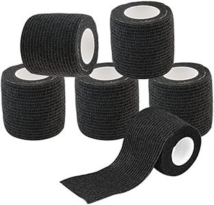 Cubierta de agarre de tatuaje - RAYYL 6 Piezas Cinta de cubierta de agarre de tatuaje desechable Vendaje elástico autoadhesivo, Tubo de agarre de mango para accesorios de agarre de máquina de tatuaje