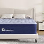 Avenco Bed Mattress Conventional, Memory Foam, Pocket Springs, Grey, California King