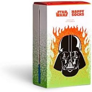 Happy Socks 9000 Star Wars Socks Gift Set for Unisex Adult, 36-40 Size (3 Pairs)