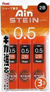 Pentel Ain Stein Mechanical Pencil Lead, 0.5mm 2B, 40 Leads x 3 Pack (XC2752B-3P)