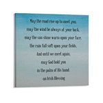 Ditooms Canvas Print Funny Quote Wall Art - Home Decorative Sign, 20 Inch Framed Canvas Artwork- Irish Blessing