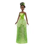 Mattel Disney Princess Dolls, Tiana Posable Fashion Doll with Sparkling Clothing and Accessories, Disney Movie Toys, HLW04