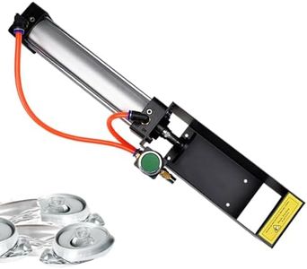 Pneumatic Can Crusher, Metal Aluminum Cans Crusher, Heavy Duty Pneumatic Cylinder Can Crusher (Black)