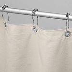 Bean Products Cotton Stall Shower Curtain (Natural), [36" x 74"] | All Natural Materials | Works with Tub, Bath and Stall Showers