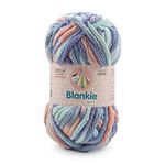 Ganga Acrowools Blankie Multi Is A Super Soft Multicolor Non-Shedding Chenille Yarn. Oekotex Class 1 Certified. Safe For Babies. Pack Of 2 Balls - 100Gm Each. Shade No - Blm022