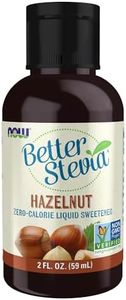 NOW Foods, Better Stevia Liquid, Hazelnut, Zero-Calorie Liquid Sweetener, Low Glycemic Impact, Certified Non-GMO, 2-Ounce