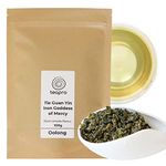 Teapro Premium Tie Guan Yin Oolong 100g | Iron Goddess of Mercy Oolong Loose Leaf Tea | Tieguanyin Tea Iron Goddess Tea Ti Kuan Yin Tea Ti Guan Yin