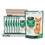 VETIQ Healthy Bites Growth Support Treats For Kittens 8+ Weeks, Contains Ingredients to Help Support Bone & Joint Development, 65 g (Pack of 8)