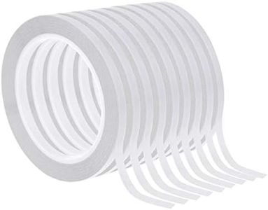 Double Sided Adhesive Tape, Cridoz 9 Rolls Double-Side Craft Tape for Card Making, Scrapbooking, DIY Crafts and Office School Stationery Supplies (1/4 Inch, 25 Yards Per Rool)