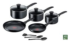 Tefal Induction G155S844 Non-Stick Cookware Set 8 Pieces-Black, saucepans, Aluminium