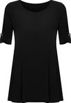 WearAll Womens Plus Size Scoop Neck