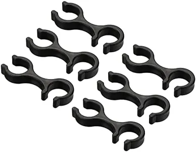 PATIKIL Trekking Pole Clips, 6Pcs Walking Stick Accessories Double Rod Buckle Connector for Outdoor Hiking Camping