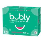 bubly Sparkling Water Watermelon bubly, 355 mL Cans, 12 Pack