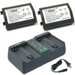 Wasabi Power Battery (2-Pack) and Dual Charger for Nikon EN-EL18, EN-EL18a, EN-EL18b, EN-EL18c and Nikon D4, D4S, D5, D6, D850 (with adapters/grips)