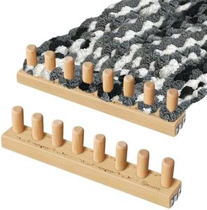 HKJJYFC 32'' Chunky Blanket Loom for Knitting Thick -Knitting Looms-Loom for Chunky Blanket,Chunky Yarn Knitting Loom