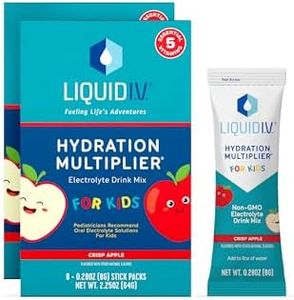 Liquid I.V. Hydration Multiplier Kids - Crisp Apple - Hydration Powder Packets | Electrolyte Powder Drink Mix | Easy Open Single-Serving Servings | Non-GMO | 1 Pack (16 Servings)