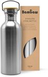 Bambaw 25 oz Stainless Steel Water Bottle | Metal Water Bottle | Non-insulated Water Bottles | Reusable Water Bottle | Water Bottles Stainless Steel | Steel Water Bottle | Water Bottle 750 ml